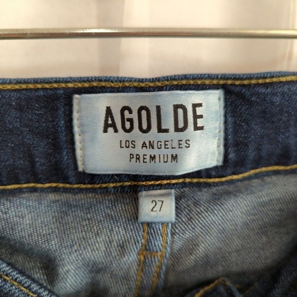 Agolde Womens‎ Jeans Mid Rise Distressed Skinny Size 27 - Picture 6 of 9